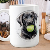 Schattigee labrador retriever puppy dog koffiemok