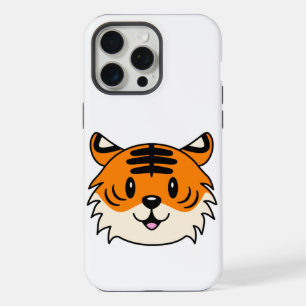 Schattigee Lachende Cartoon Tijger iPhone 15 Pro Max Hoesje