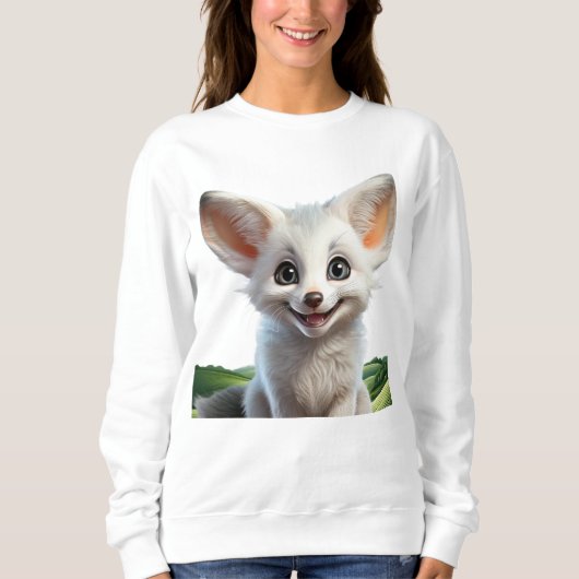 Schattigee lachende fennec fox trui (Voorkant)