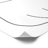 Schattigee lachende kat kleurplaat werkblad poster (Hoek)