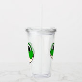 Schattigee lachende kikker acryl drinkbeker (Rechts)