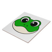 Schattigee lachende kikker tegeltje (Zijkant)