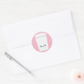 Schattigee lachende koffie Sticker (Envelop)