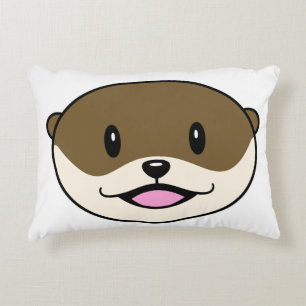 Schattigee lachende otter accent kussen
