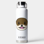 Schattigee lachende otter waterfles (Achterkant)