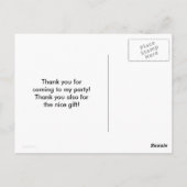 Schattigee Lady Bug Verjaardag Bedankt Briefkaart (Achterkant)