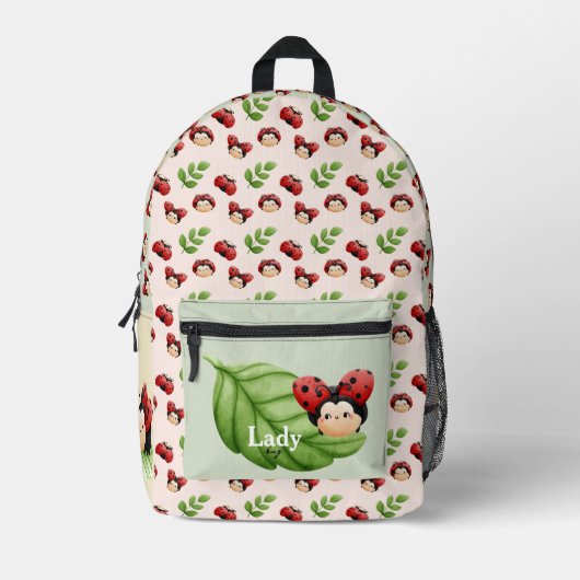 Schattigee LadyBug Pattern Kinder Rugzak (Voorkant)