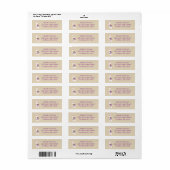 Schattigee lama met aangepaste achtergrondkleur etiket (Full Sheet)