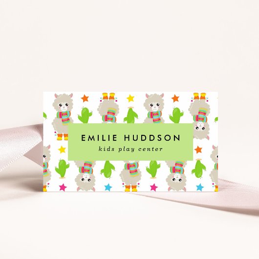 Schattigee lama's, Kinder Play Center, Activity Ce Visitekaartje