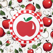 Schattigee Land appel check Keramische Knop