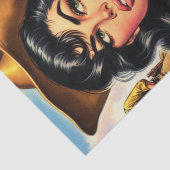 Schattigee  land Pin-up Tissuepapier (Detail)