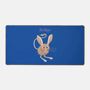 Schattigee lange oren jerboa cartoon illustratie bureaumat