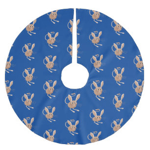 Schattigee lange oren jerboa cartoon illustratie kerstboom rok