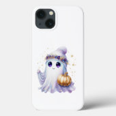 Schattigee Lavendar Paarse Ghost Halloween Spooky Case-Mate iPhone Case (Achterkant)
