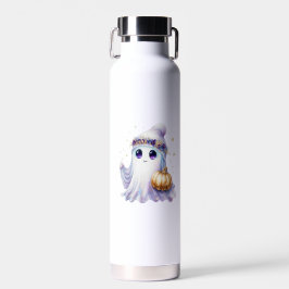 Schattigee Lavendar Paarse Ghost Halloween Spooky  Waterfles