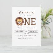 Schattigee Leeuw verjaardag Kaart (Staand voorkant)