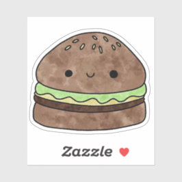 Schattigee lekkere hamburger sticker