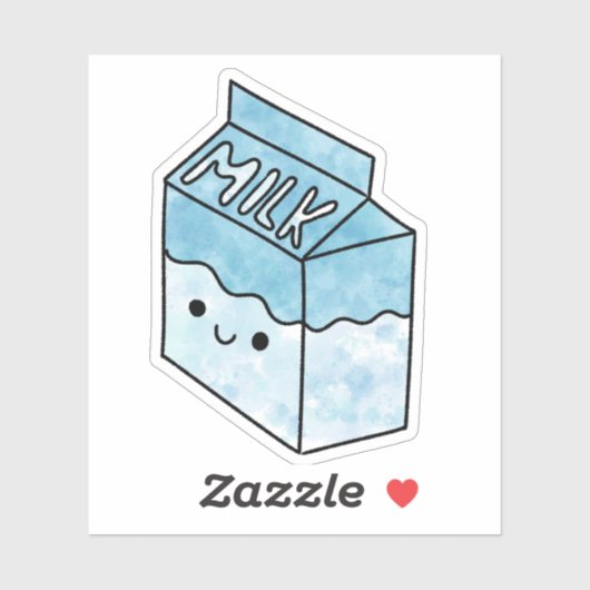 Schattigee lekkere melk sticker (Vel)