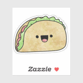 Schattigee lekkere taco sticker