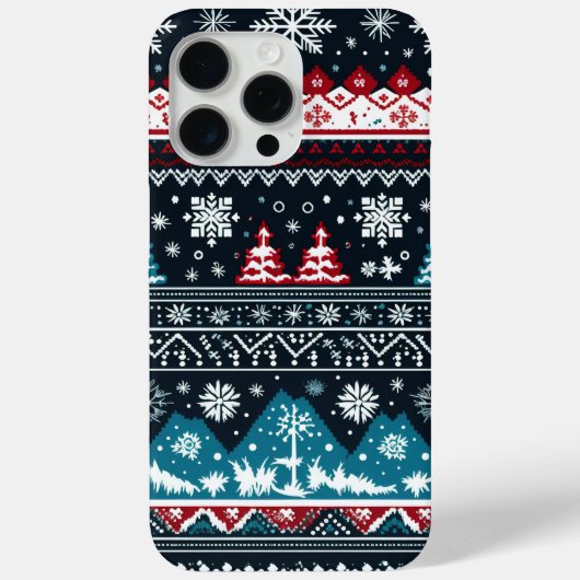 Schattigee lelijke trui Pattern Christmas Case-Mate iPhone Case (Achterkant)