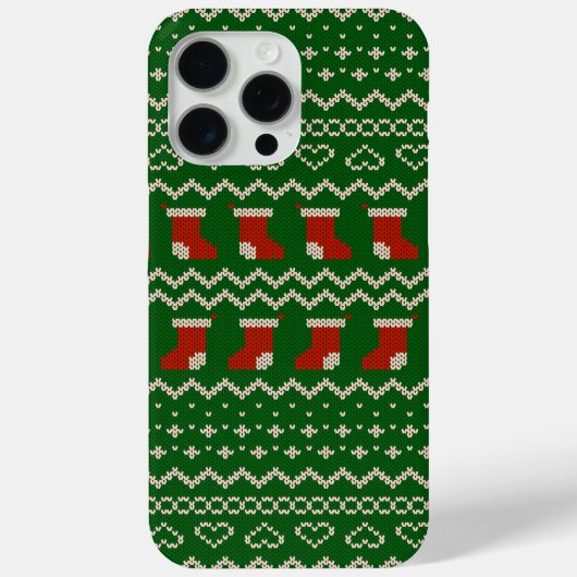 Schattigee lelijke trui Pattern Christmas Case-Mate iPhone Case (Achterkant)