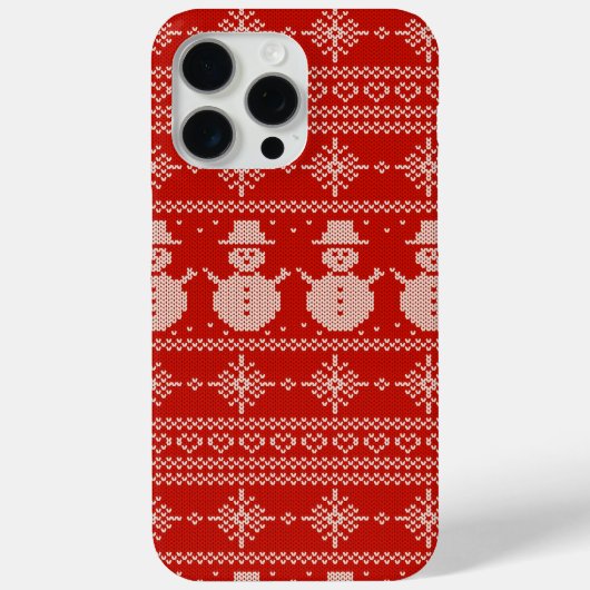 Schattigee lelijke trui Pattern Christmas Case-Mate iPhone Case (Achterkant)
