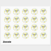 Schattigee Lemon Babyshower Party Favor stickers (Vel)
