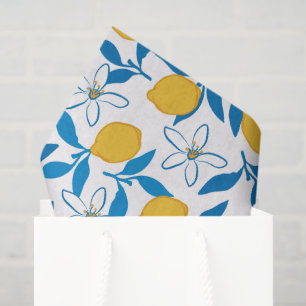 Schattigee Lemon Sketch Hand getrokken tissue papi Tissuepapier
