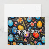 Schattigee lente Happy Easter Collage Briefkaart (Voorkant / Achterkant)
