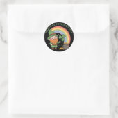 Schattigee Leprechaun Gnome Ronde Sticker (Tas)
