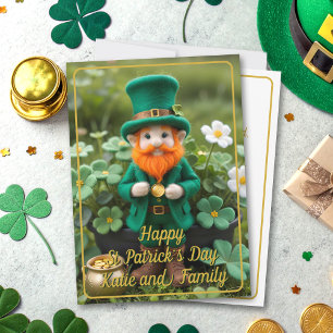 Schattigee Leprechaun Pot O' Gold St Patrick's Day Feestdagenkaart