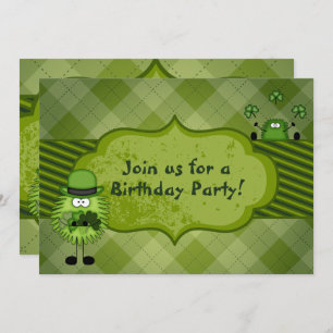 Schattigee Leprechauns Irish St Patrick's Day Verj Kaart