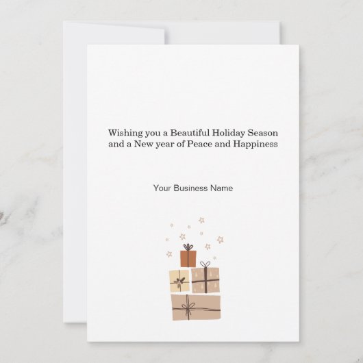 Schattigee Leuke Auto Sneeuwrijke Zakelijke Kerstm (Achterkant)