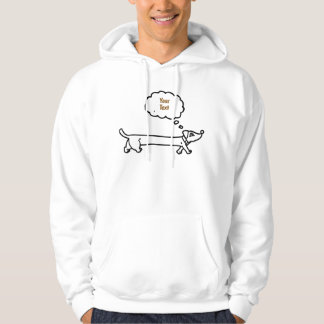 Schattigee Leuke Teckel Hond Met Bubbel Voor Jouw Hoodie