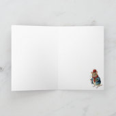 Schattigee Leuke Waterverf Kerstmuis Feestdagen Kaart (Binnen)