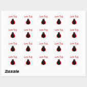 Schattigee Liefde Bug Ladybug Sticker (Vel)