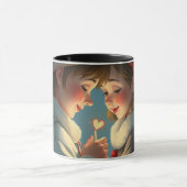 Schattigee Liefde paar koffie mok (Midden)