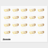 SCHATTIGEE LIEFDE XOXO HART modern gouden penseels Hart Sticker (Vel)
