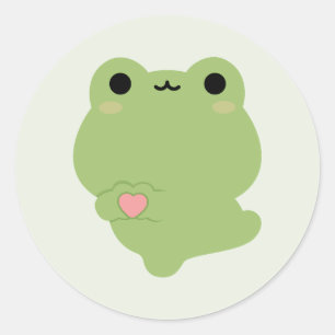 Schattigee liefdeskikker ronde sticker