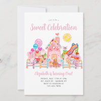 Schattigee lieve viering candyland kinderen verjaa