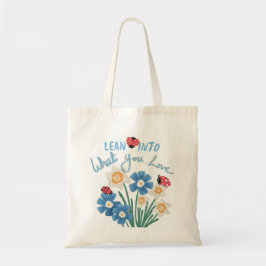 Schattigee lieveheersbeestje narcissen wilde bloem tote bag