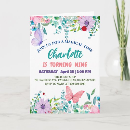 Schattigee lieveheersbeestje polka dot bloembloem kaart (Voorkant)