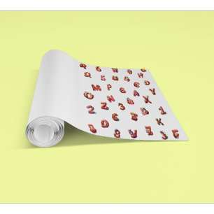 Schattigee lieveheersbeestjesletters cijfers Water Behang