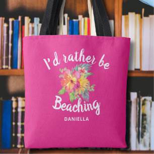 Schattigee "Liever Beaching" Custom Pink Draagtas