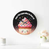 Schattigee L'il Cupcake Sprinkles Nursery Grote Klok (Huis)
