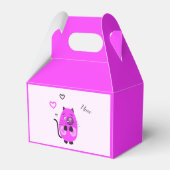 Schattigee lila kat bedankdoosjes (Achterkant)