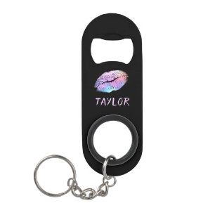 Schattigee lippen gloeien personaliseren mini flessenopener