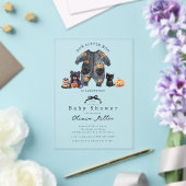 Schattigee Little Boo Baby shower uitnodiging Acryl Uitnodigingen (Insitu (Huwelijk))