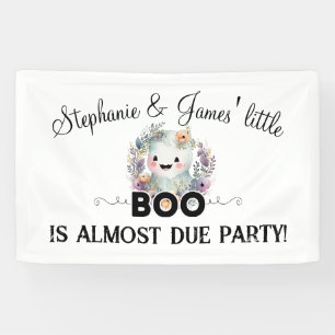 Schattigee Little Boo Halloween Baby shower Banner