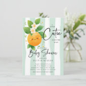 Schattigee Little Cutie Baby shower Kaart (Staand voorkant)